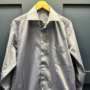 Victor Palazzi Dress Shirt Purple Large